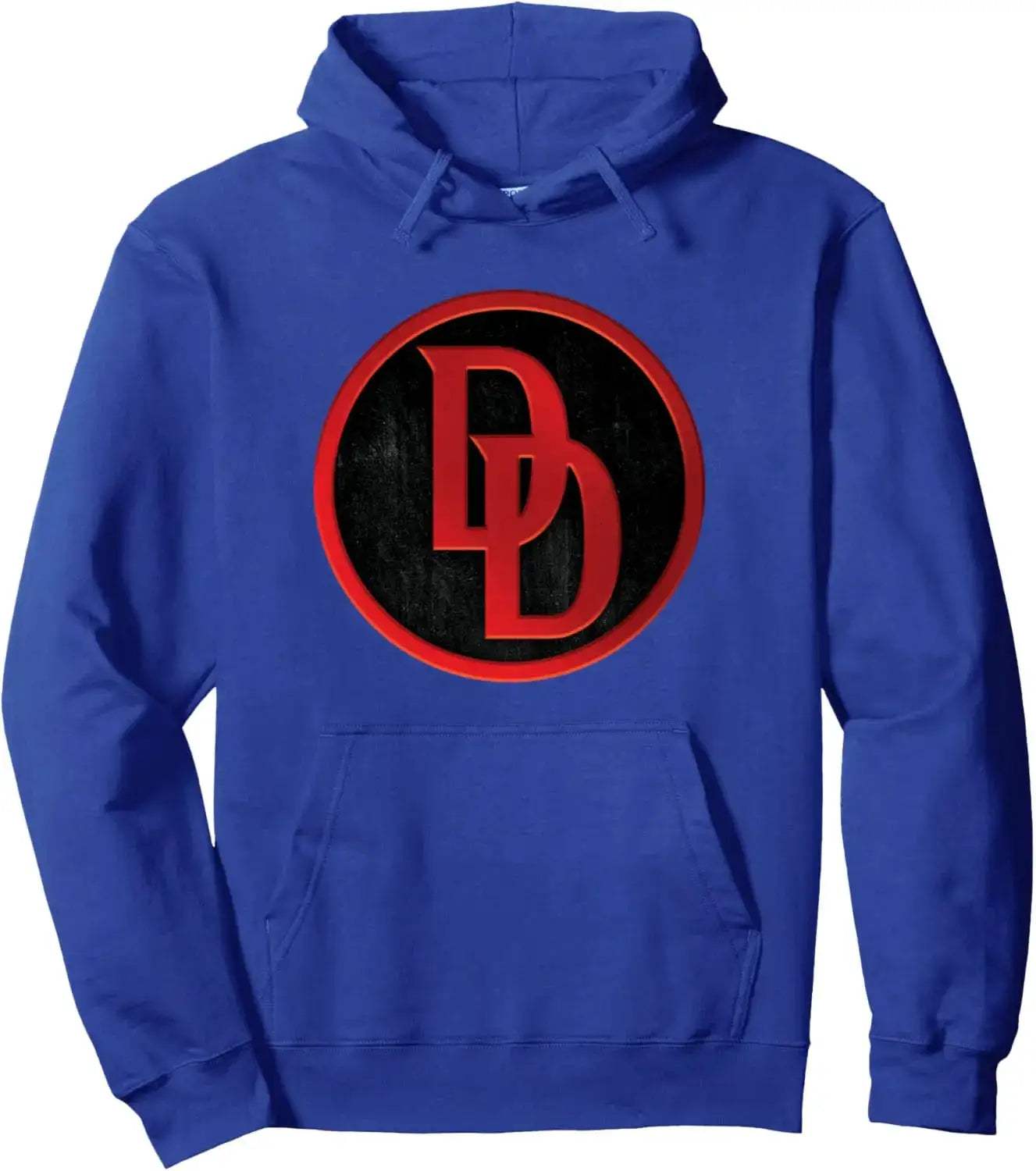 Daredevil Marvel Hoodie Red Cotton Comfort With Black Logo - ToylandEU