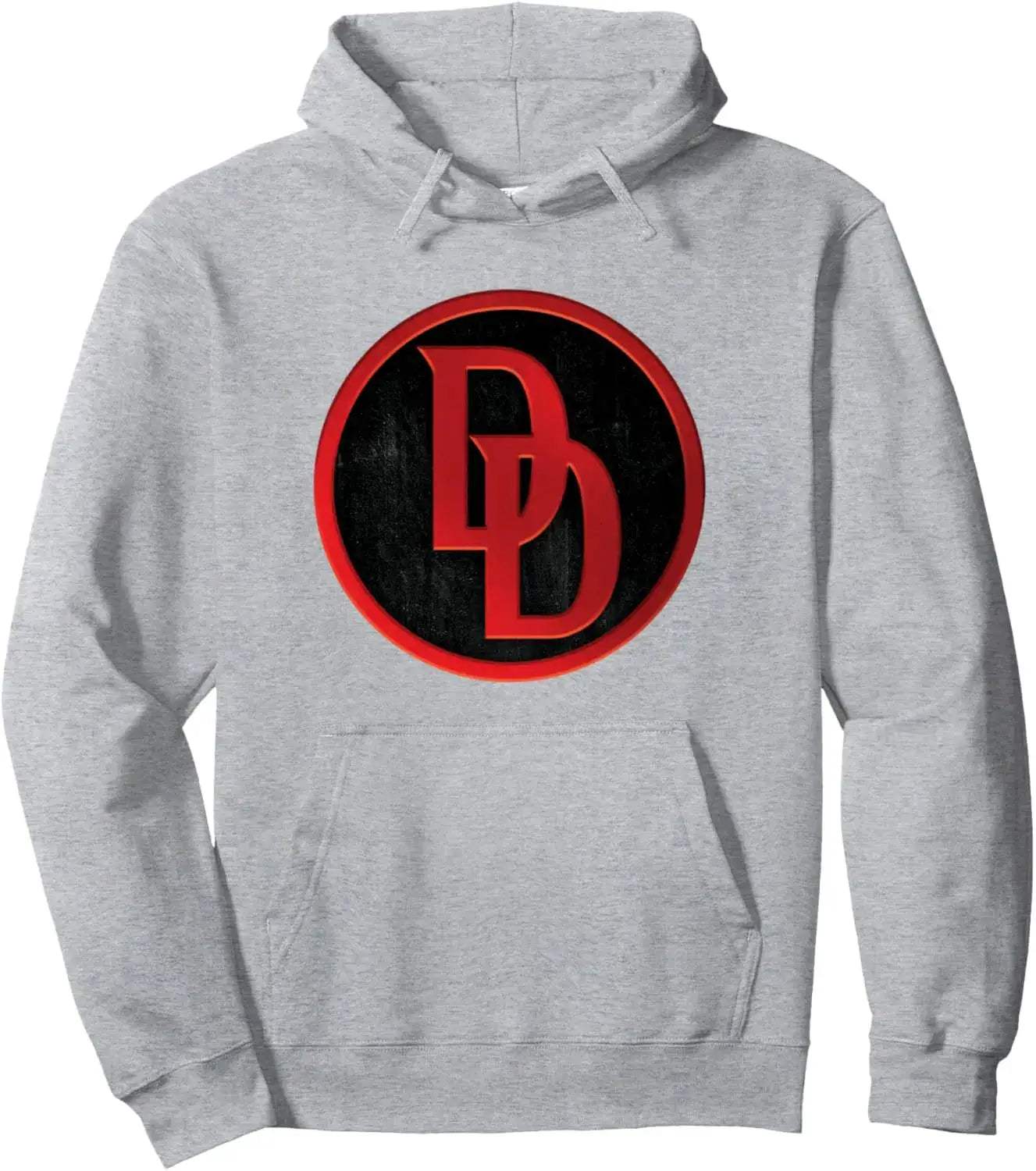 Daredevil Marvel Hoodie Red Cotton Comfort With Black Logo - ToylandEU