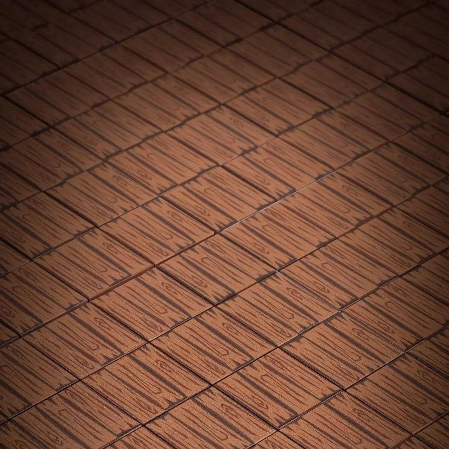 Dark Hardwood Tile Part Pack (20 Tiles) made with LEGO parts - B3 Customs - ToylandEU