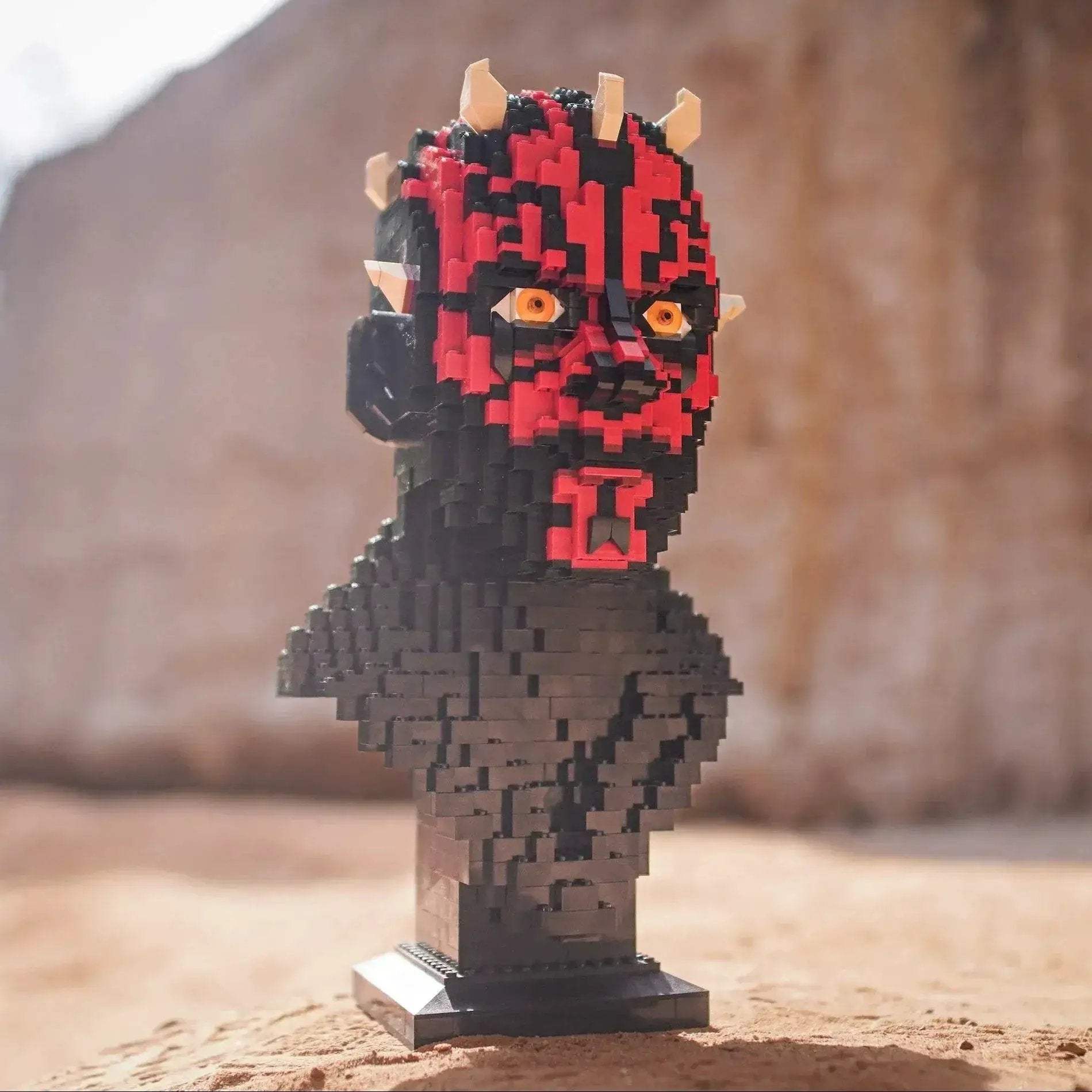 Darth Maul Life Size Brick Built Bust For Lego Display - ToylandEU