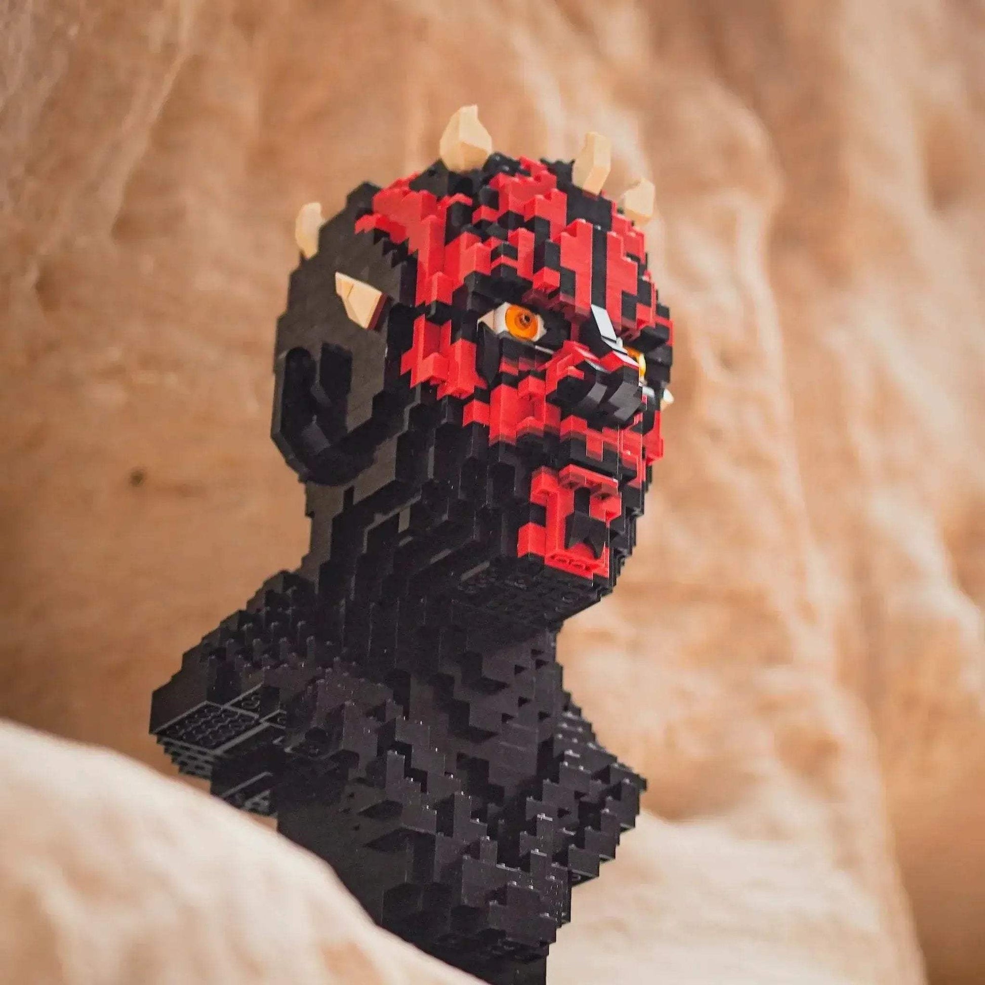Darth Maul Life Size Brick Built Bust For Lego Display - ToylandEU