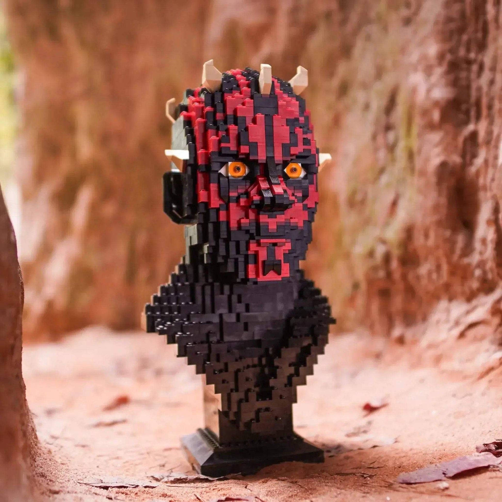 Darth Maul Life Size Brick Built Bust For Lego Display - ToylandEU