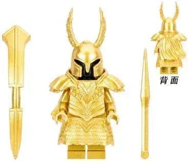  Dark Soul Knight Minifigure Gold Cape Intricate Armor -  ToylandEU™