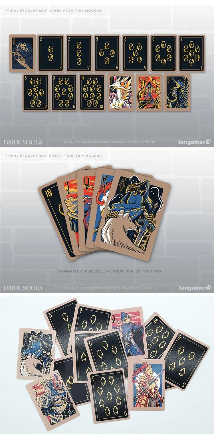 Dark Souls Poker Cards Deck Sleek Black Design