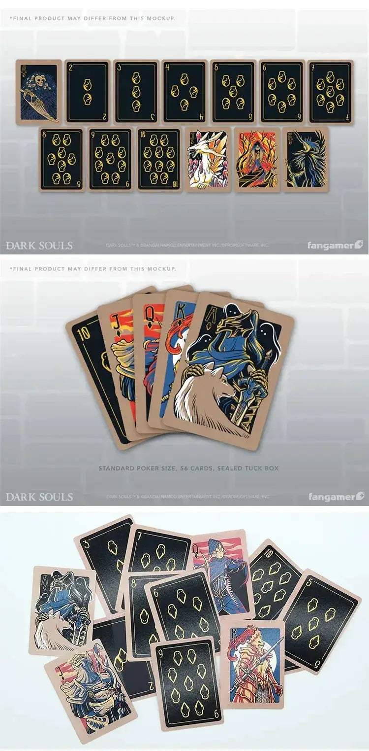 Dark Souls Poker Cards - Deck of 52 Cards Perfect for Playing Poker, Black Jack, Playing Card Games - ToylandEU