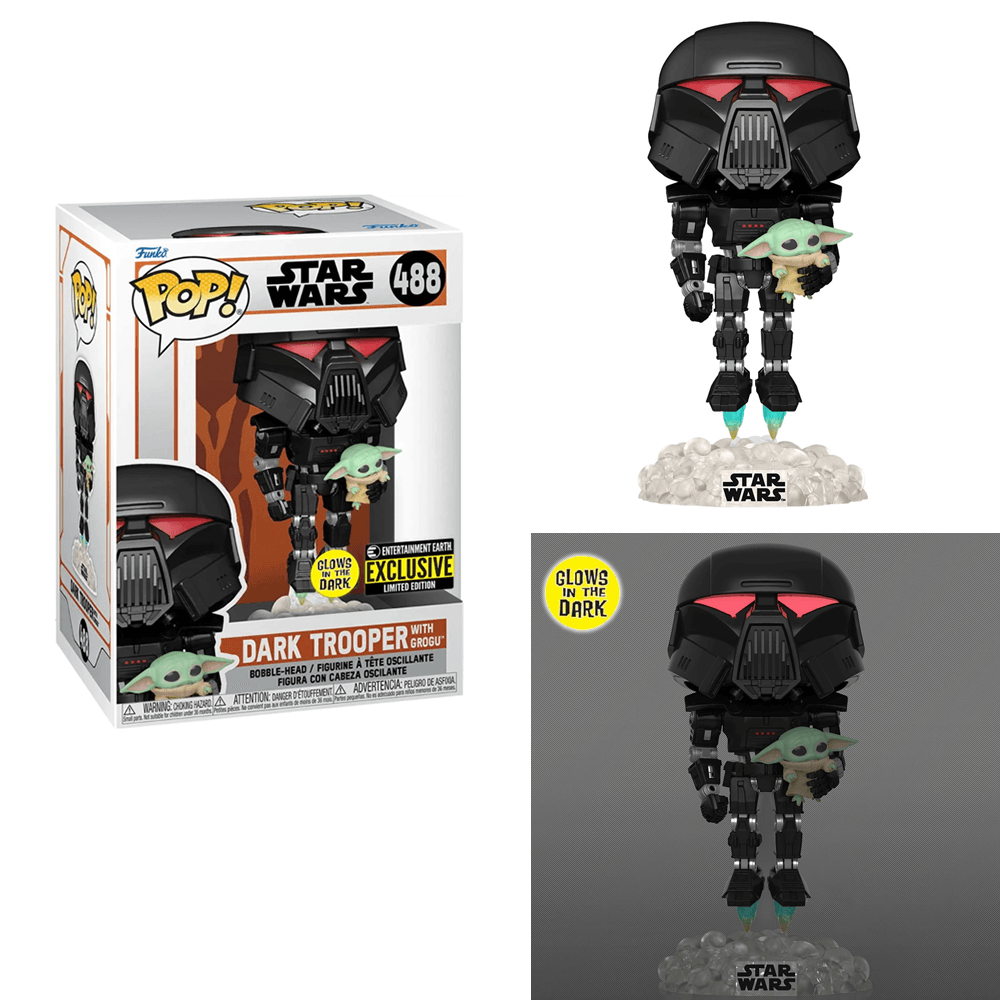 Dark Trooper Grogu | Glow In The Dark | Toylandeu™