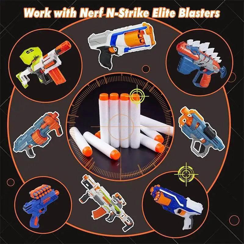  100Pcs Refill Darts for Nerf N-Strike Elite Modulus Glow at Dark Bullets - White -  ToylandEU™