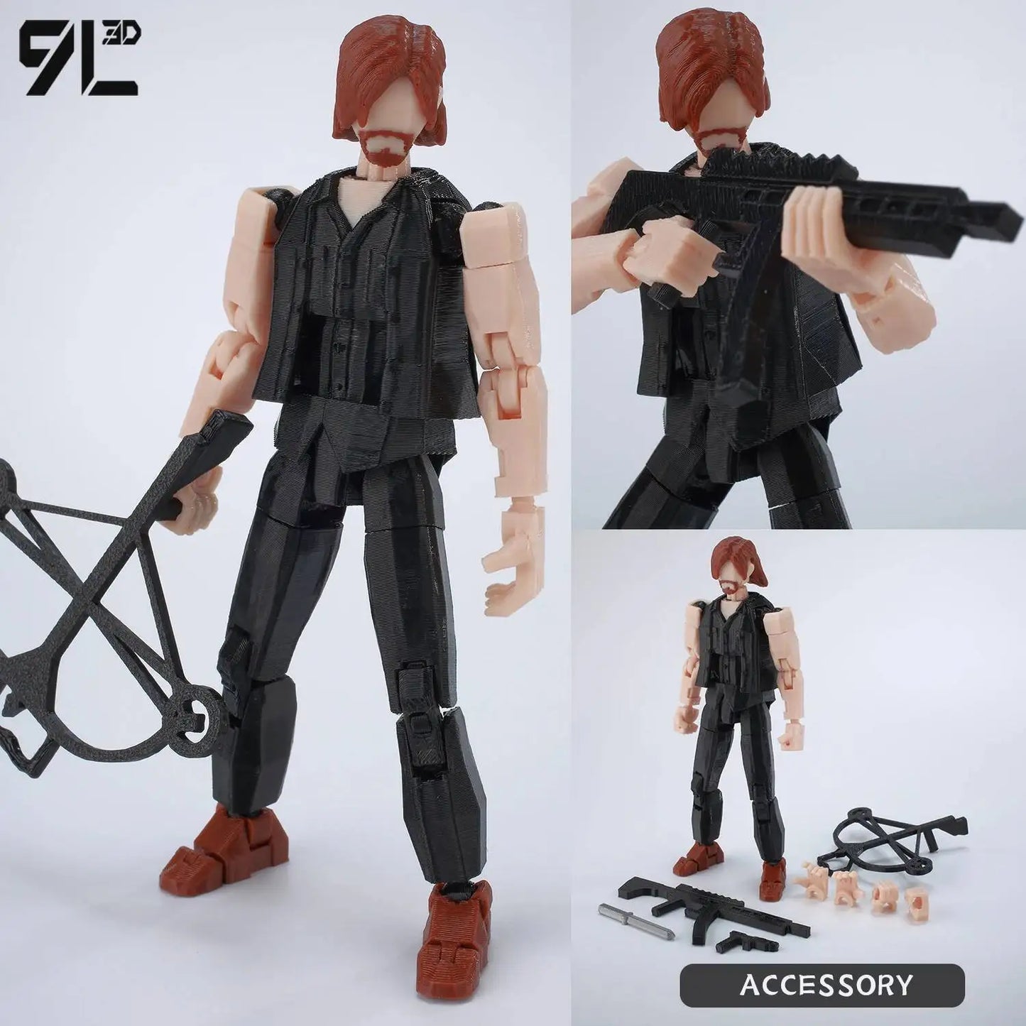Multi Jointed Daryl Dixon Action Figure Collectible
