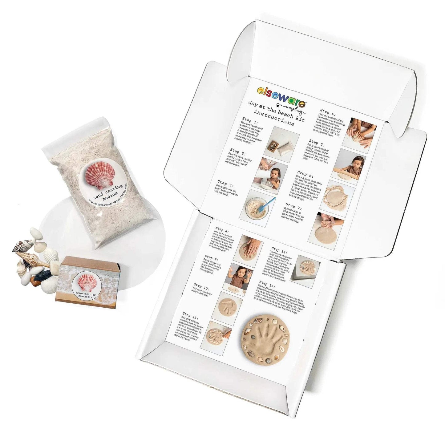 Day at the Beach – Kids Hand & Footprint Keepsake - ToylandEU