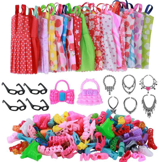 Dazzling 32-Piece Handmade Doll Accessory Set for Creative Play - ToylandEU