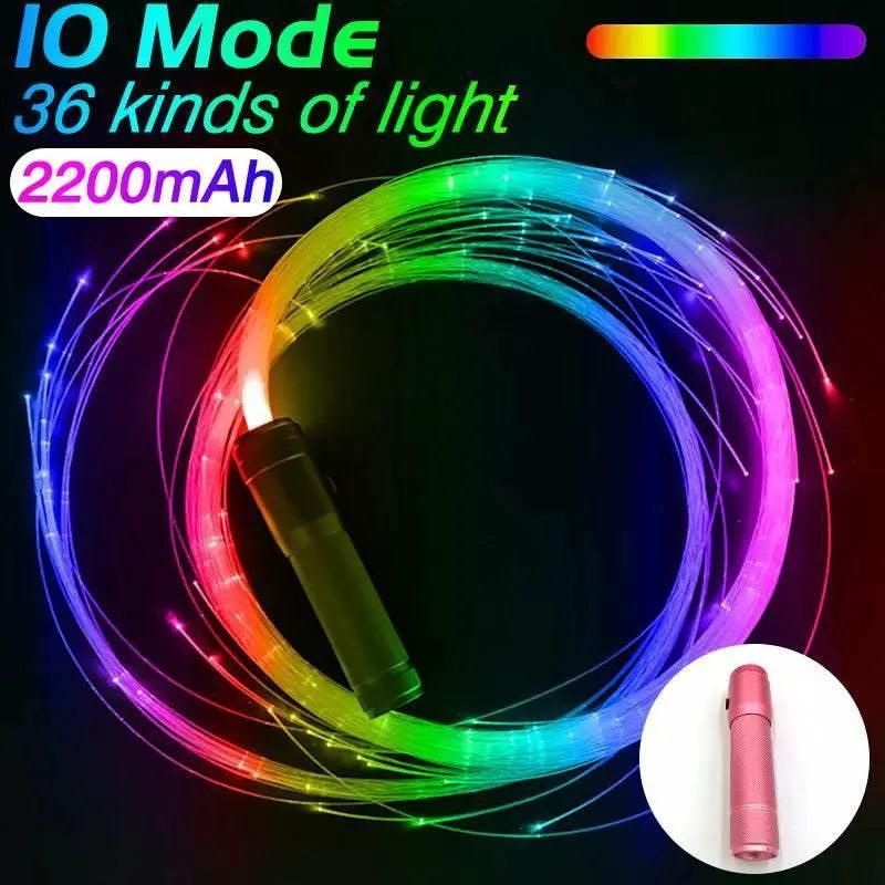  Dazzling Led Fiber Optic Whip 14cm Toyland EU -  ToylandEU™
