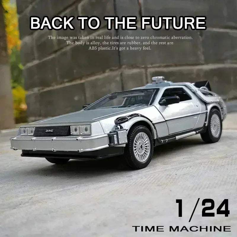 DeLorean Time Machine Diecast Model Car Collectible - ToylandEU