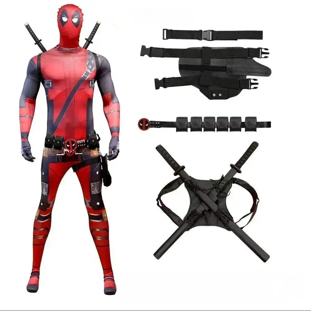 Deadpool Costume Kids Cosplay Suit For Halloween Fun - ToylandEU
