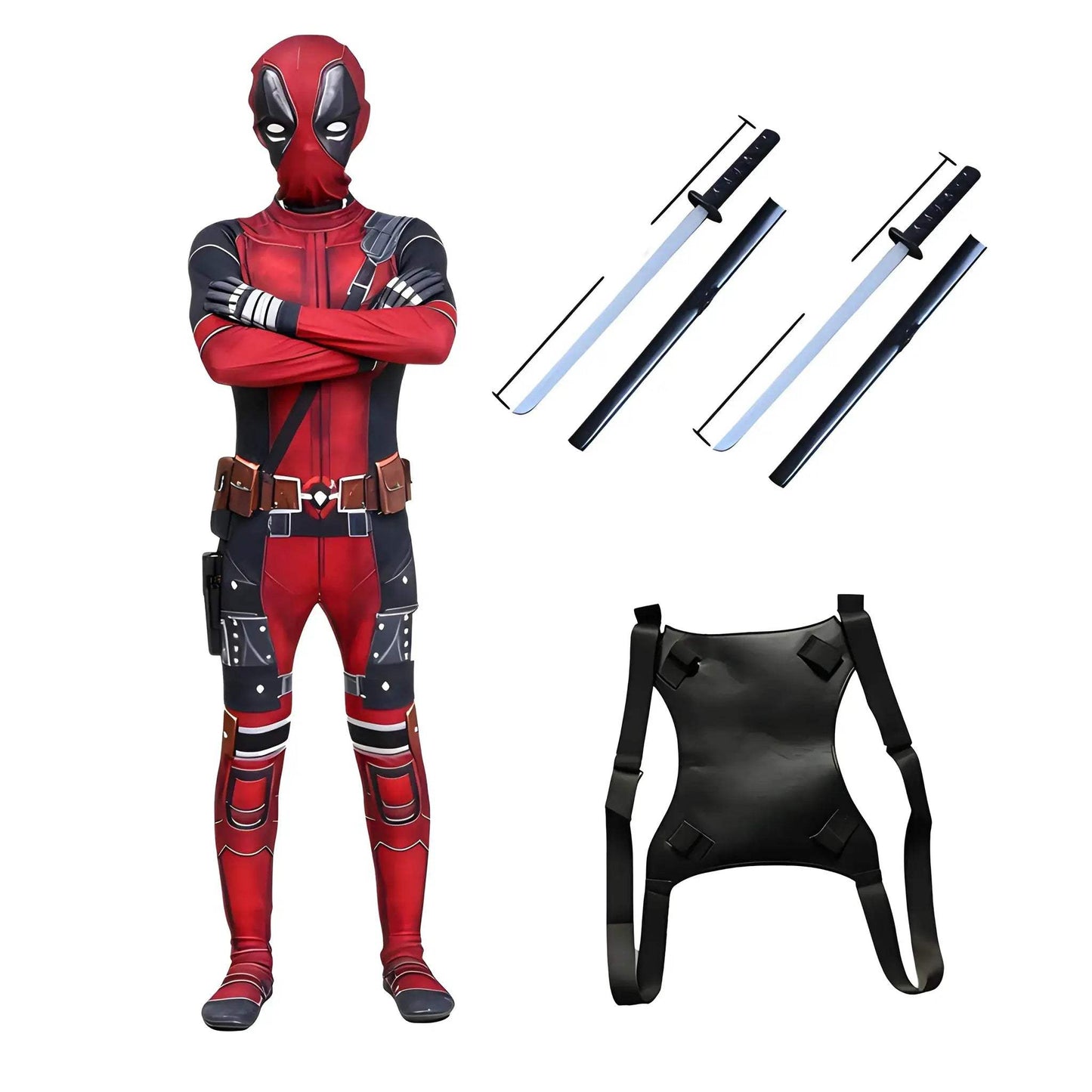 Deadpool Costume Kids Cosplay Suit For Halloween Fun - ToylandEU