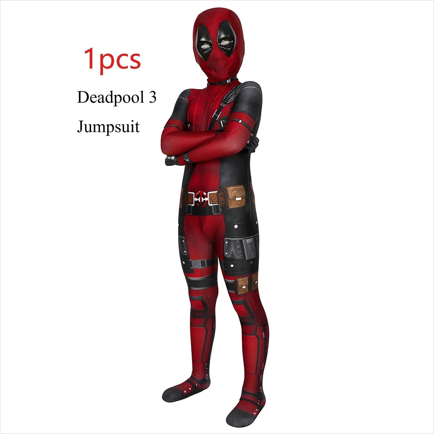 Deadpool Costume Kids Cosplay Suit For Halloween Fun - ToylandEU