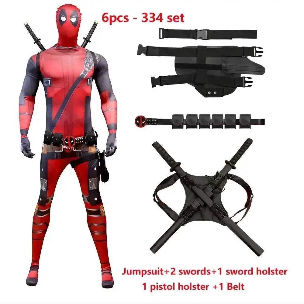 Deadpool Costume Kids Cosplay Suit For Halloween Fun - ToylandEU