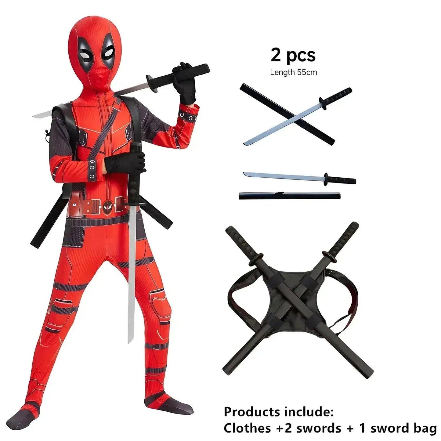  Deadpool Costume Kids Unisex Cosplay Suit For Halloween -  ToylandEU™