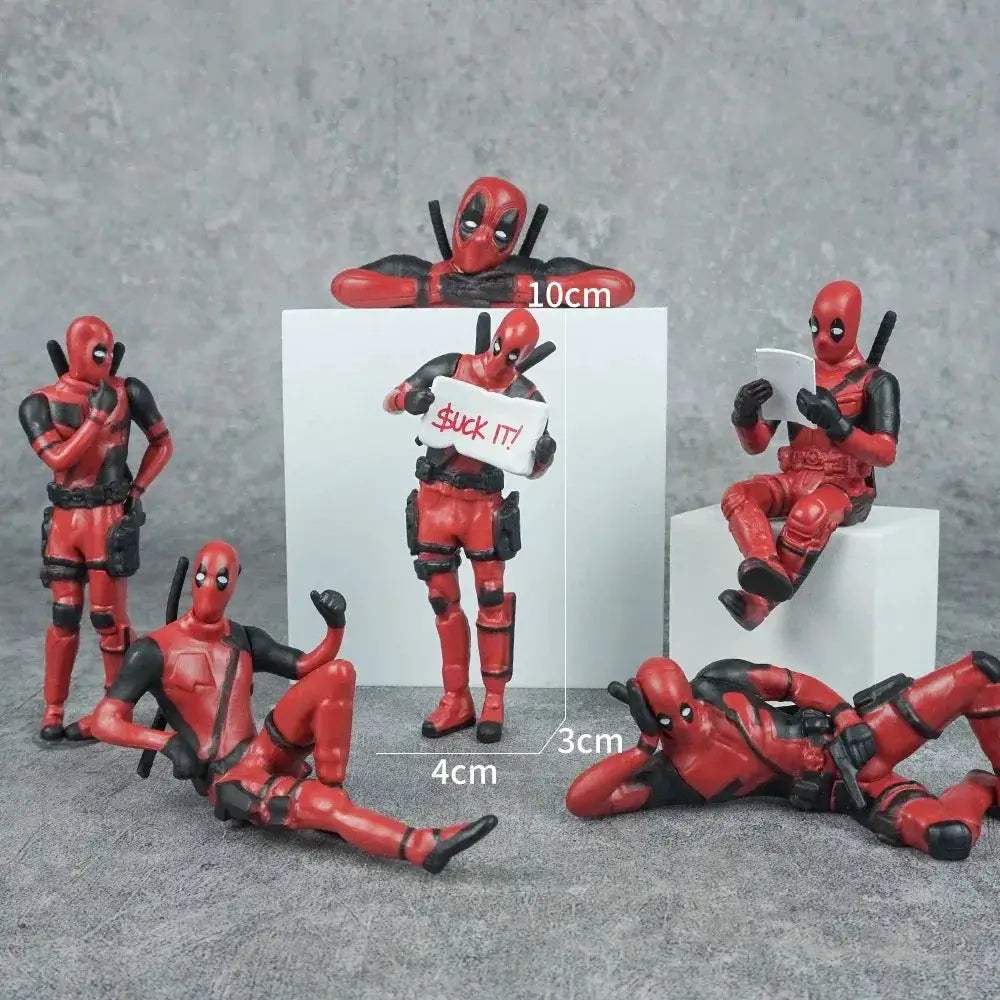 Deadpool Desk Figurine Cute Office Decor 6cm Figure - ToylandEU