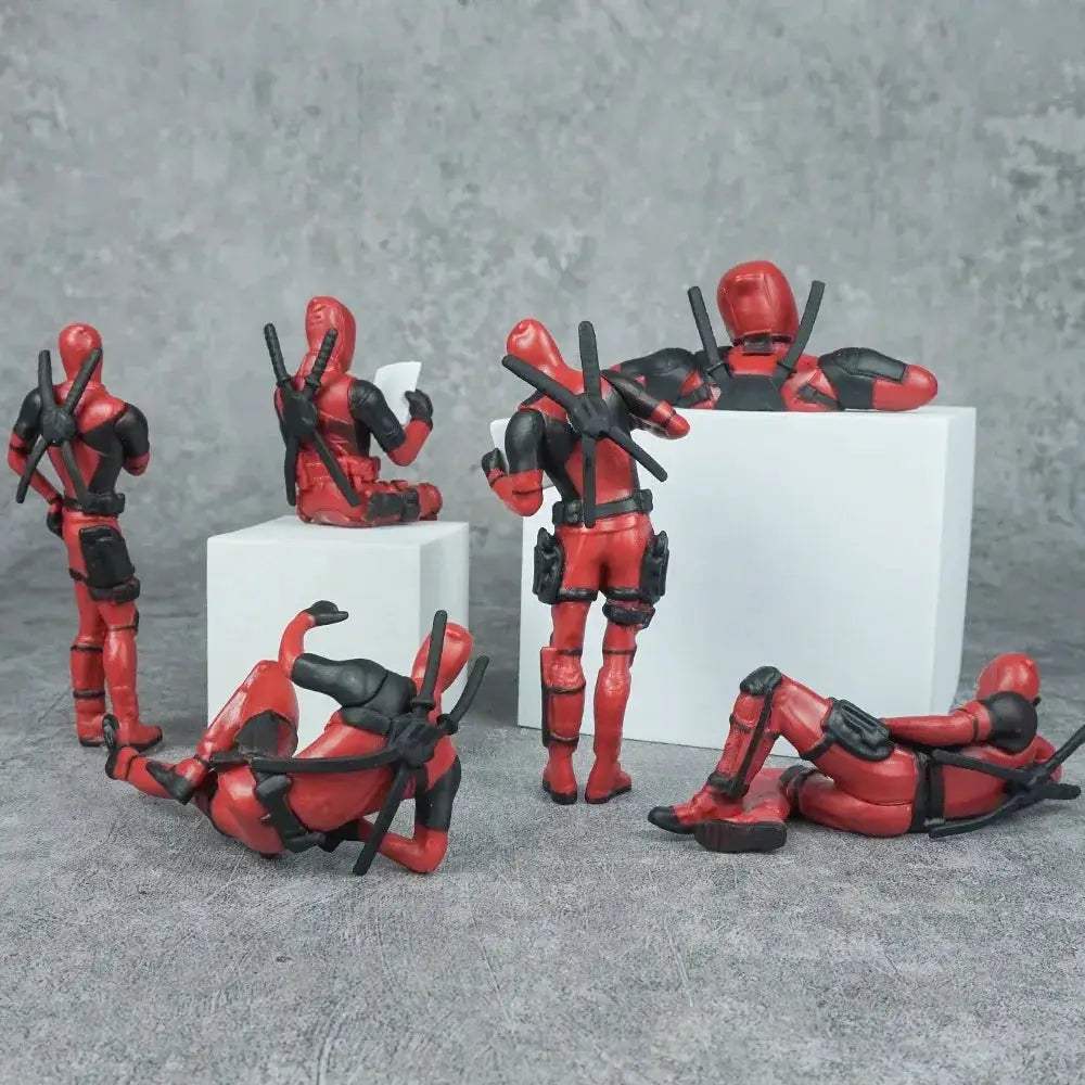 Deadpool Desk Figurine Cute Office Decor 6cm Figure - ToylandEU