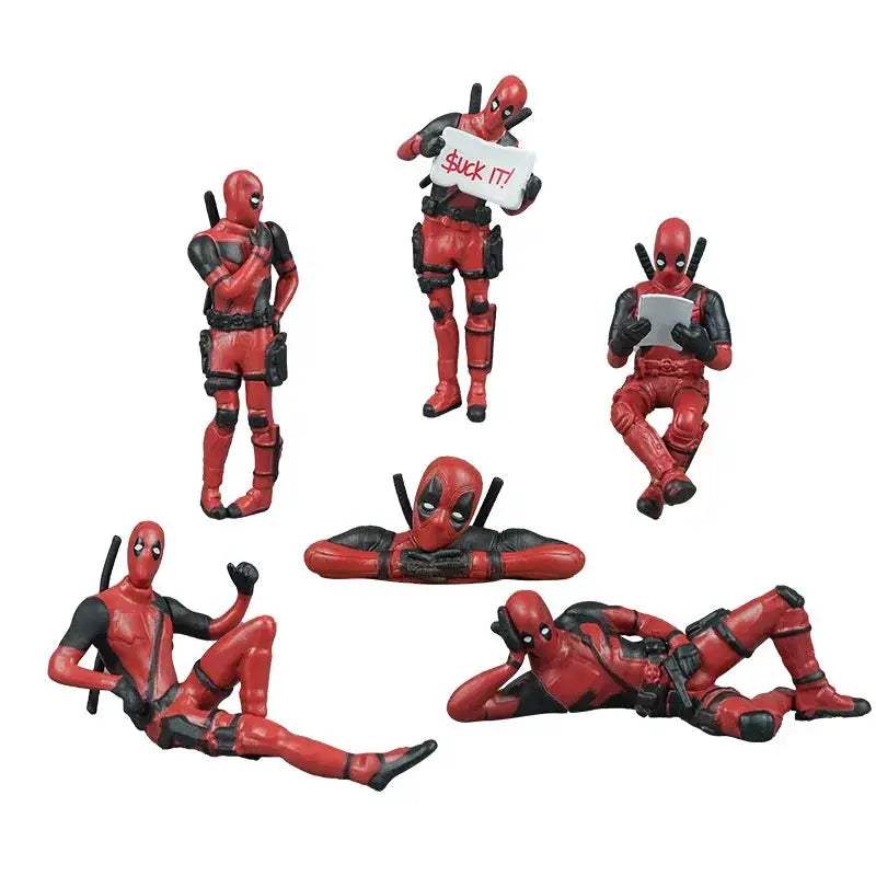 Deadpool Desk Figurine Cute Office Decor 6cm Figure - ToylandEU