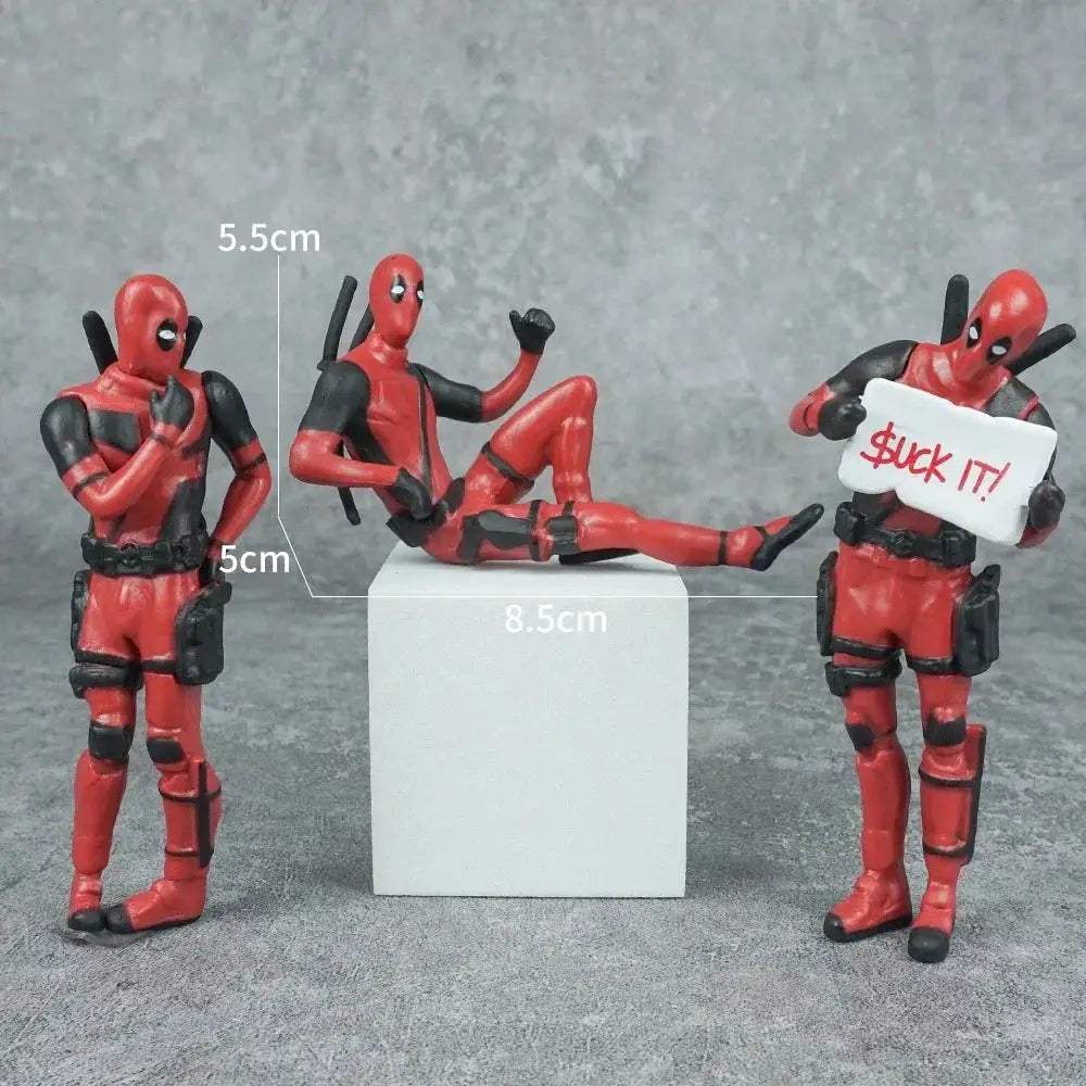 Deadpool Desk Figurine Cute Office Decor 6cm Figure - ToylandEU