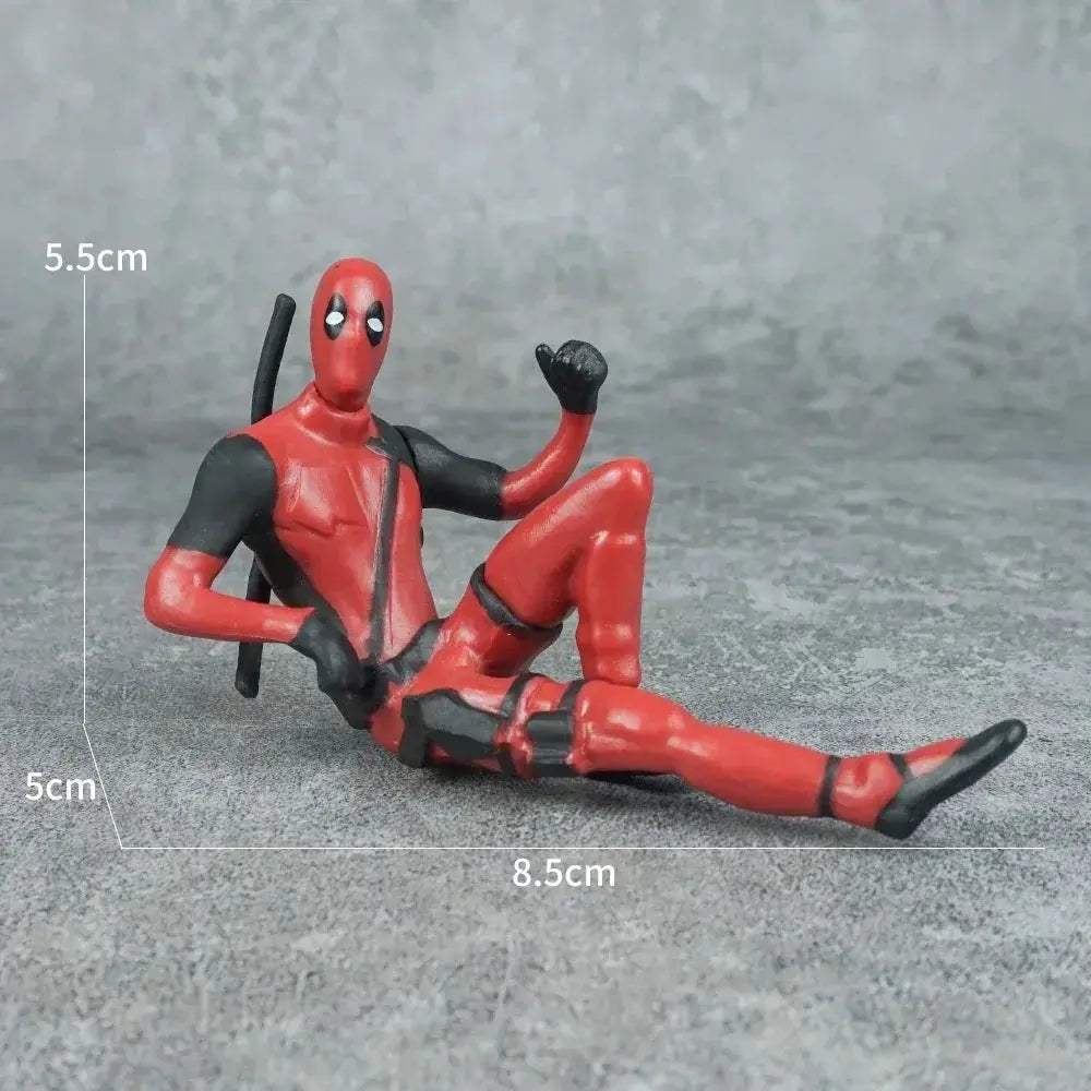 Deadpool Desk Figurine Cute Office Decor 6cm Figure - ToylandEU