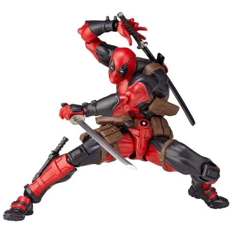 Deadpool Action Figure Marvel Movable 6 Inch Collectible Toy - ToylandEU