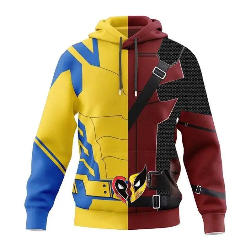  Deadpool & Wolverine 3D Cosplay Hoodie - Unisex Autumn Jacket -  ToylandEU™