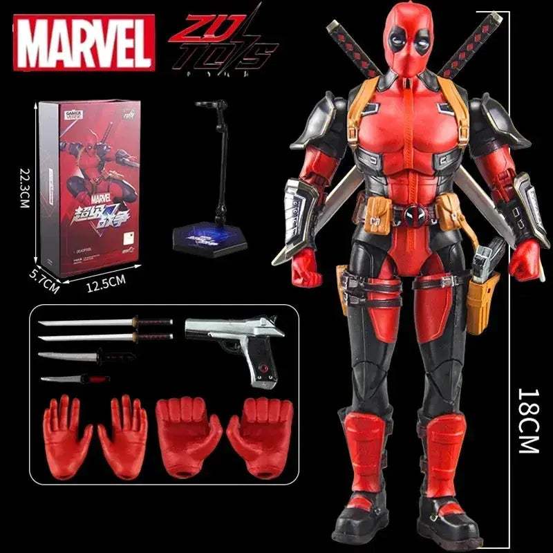 Deadpool and Wolverine Action Figures Boxed Set Collectible 18cm Figures - ToylandEU