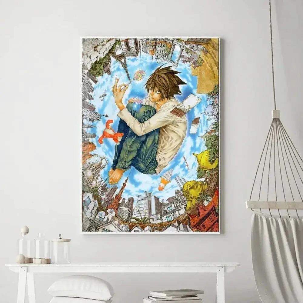 Death Note Anime Poster Prints Wall Art, Painting Bedroom Living Room Wall Bar Restaurant Decor - ToylandEU