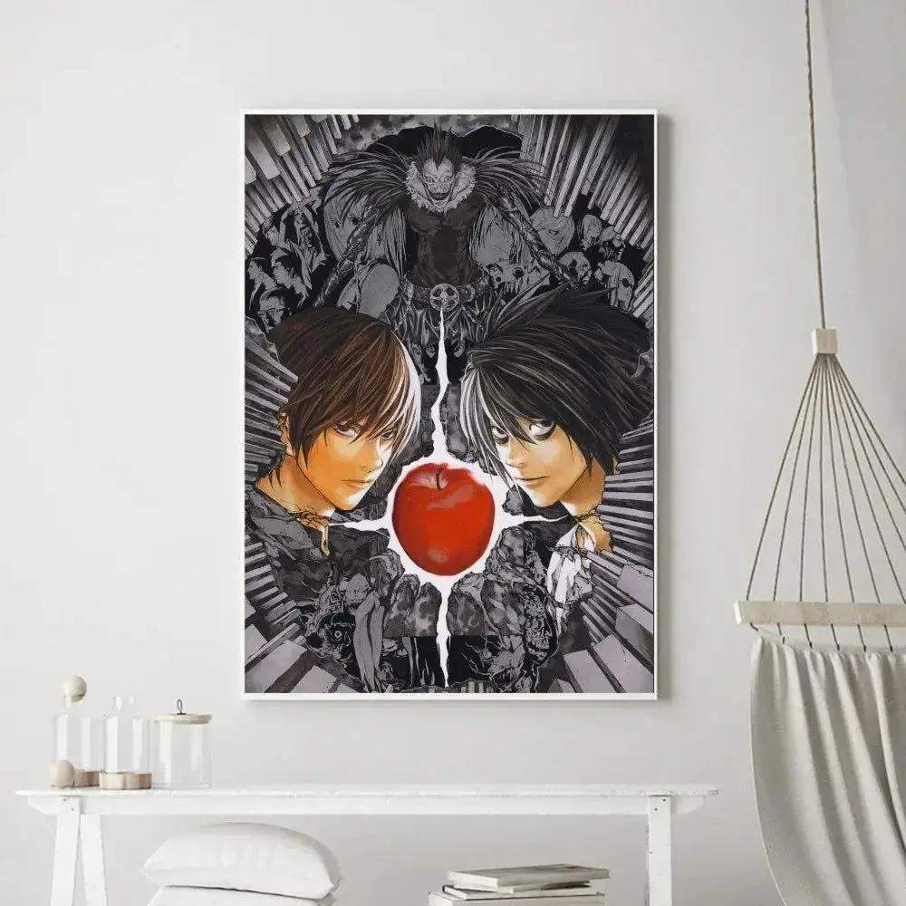 Death Note Anime Poster Prints Wall Art, Painting Bedroom Living Room Wall Bar Restaurant Decor - ToylandEU
