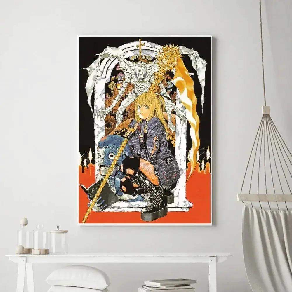 Death Note Anime Poster Prints Wall Art, Painting Bedroom Living Room Wall Bar Restaurant Decor - ToylandEU