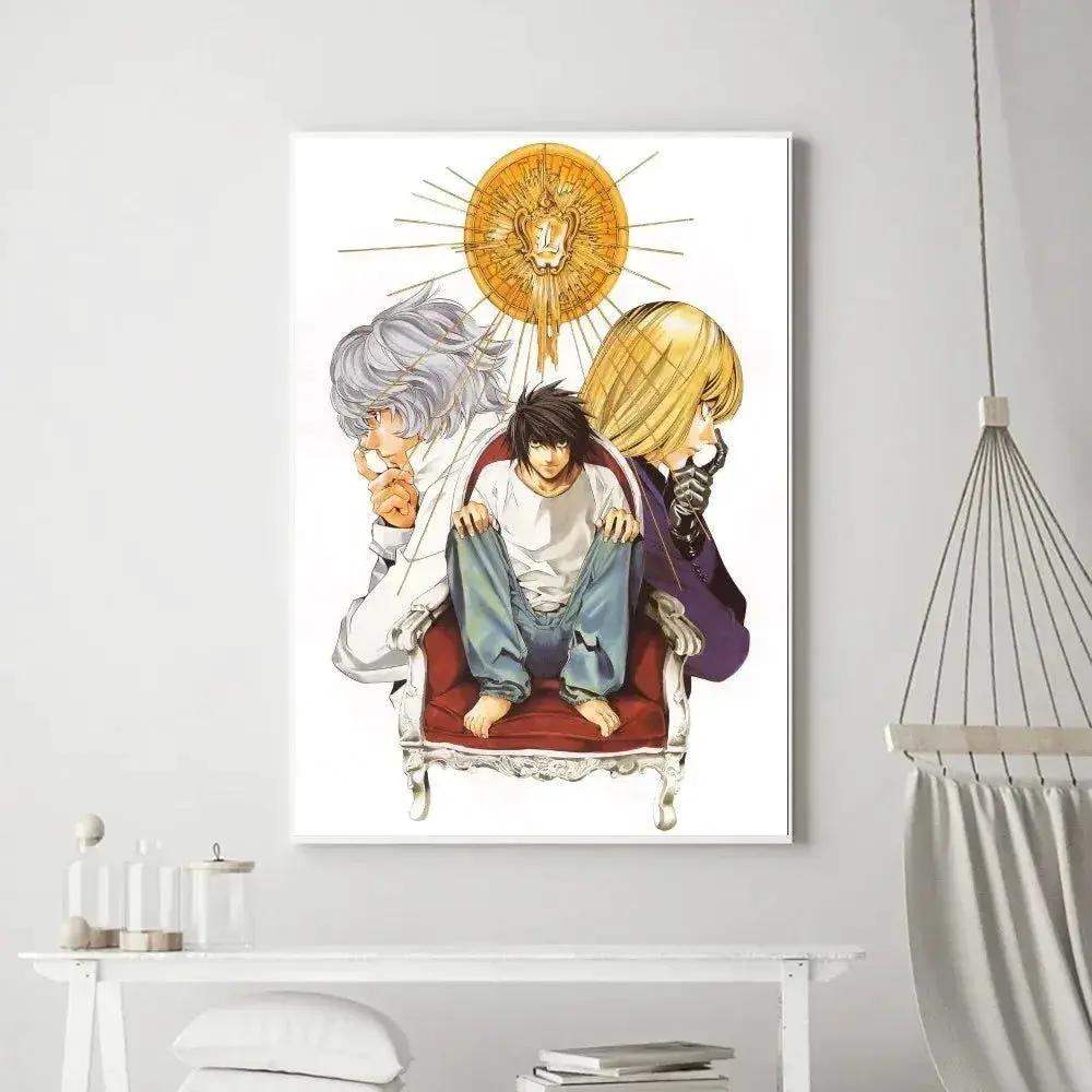 Death Note Anime Poster Prints Wall Art, Painting Bedroom Living Room Wall Bar Restaurant Decor - ToylandEU