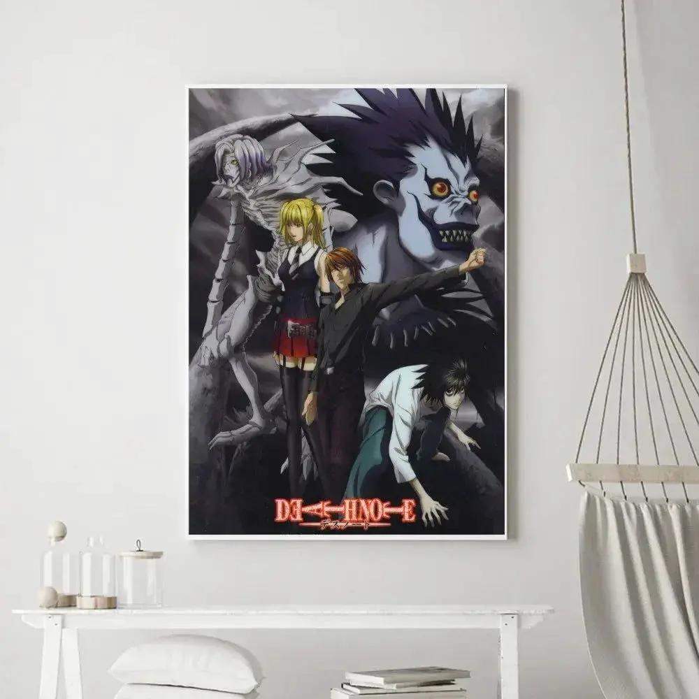 Death Note Anime Poster Prints Wall Art, Painting Bedroom Living Room Wall Bar Restaurant Decor - ToylandEU