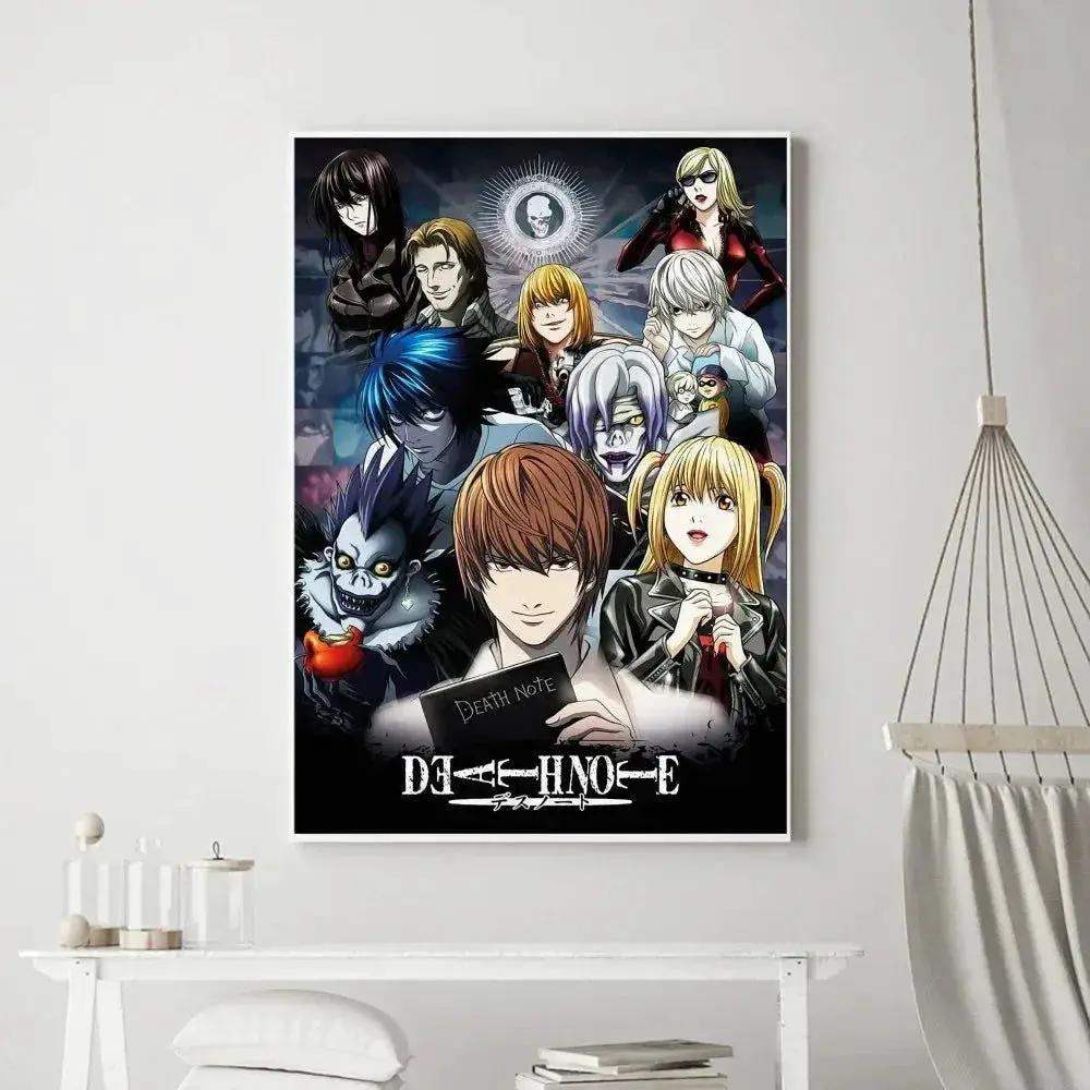 Death Note Anime Poster Prints Wall Art, Painting Bedroom Living Room Wall Bar Restaurant Decor - ToylandEU