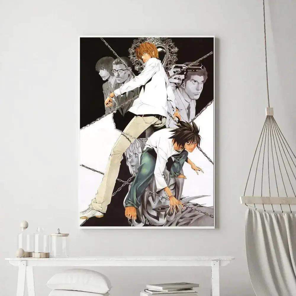 Death Note Anime Poster Prints Wall Art, Painting Bedroom Living Room Wall Bar Restaurant Decor - ToylandEU