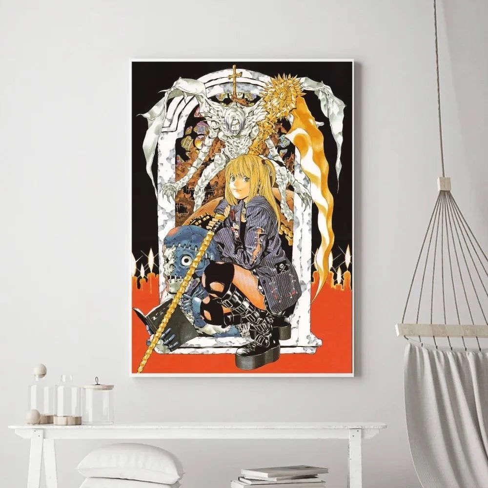 Death Note Anime Poster Wall Art Removable Decor