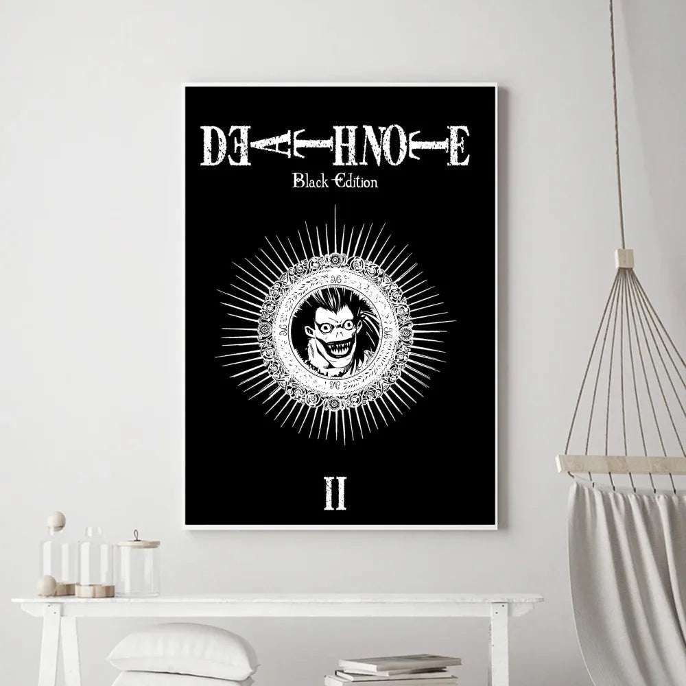 Death Note Anime Poster Wall Art Removable Decor