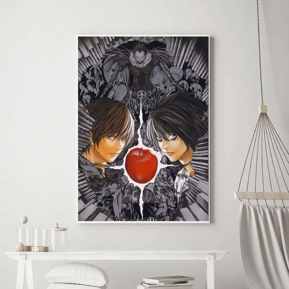 Death Note Anime Poster Wall Art Removable Decor