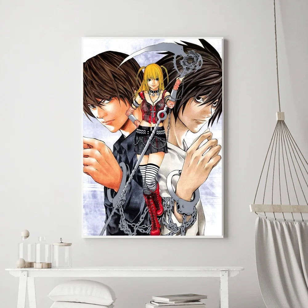 Death Note Anime Poster Wall Art Removable Decor