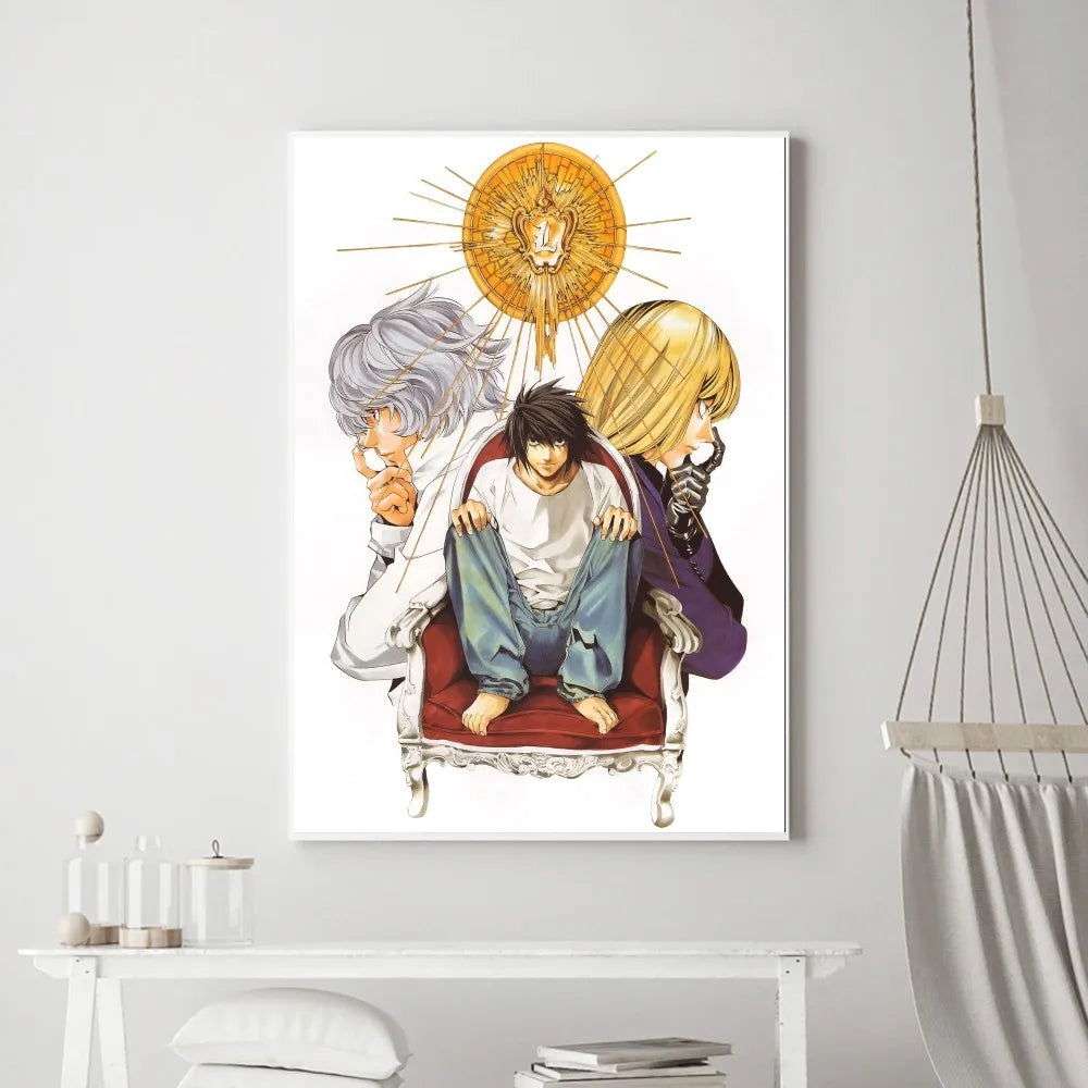 Death Note Anime Poster Wall Art Removable Decor