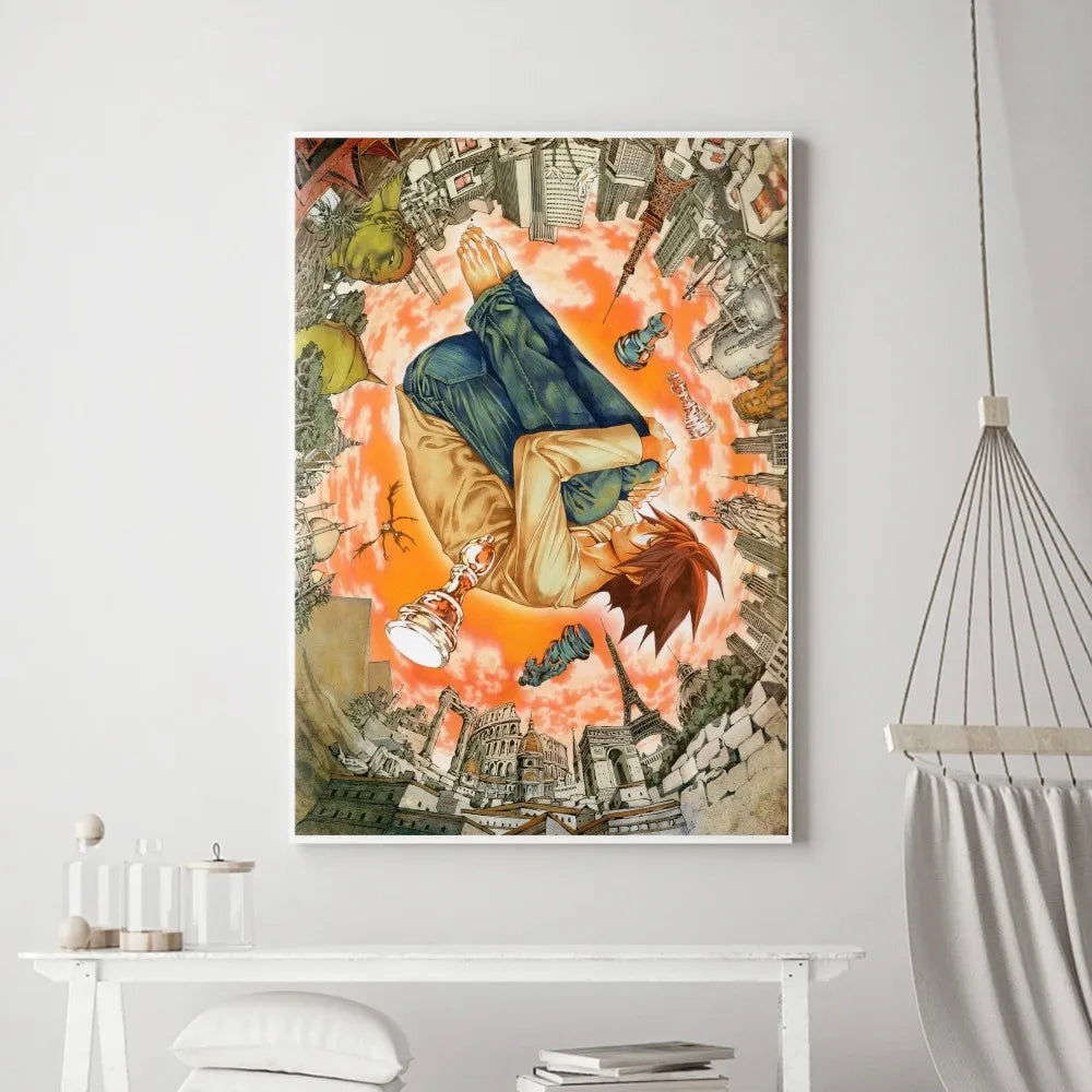 Death Note Anime Poster Wall Art Removable Decor