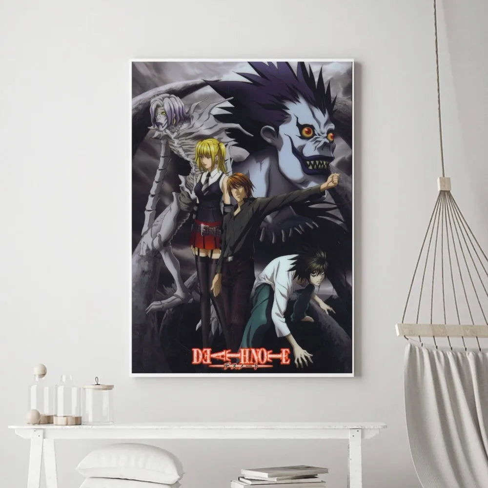 Death Note Anime Poster Wall Art Removable Decor