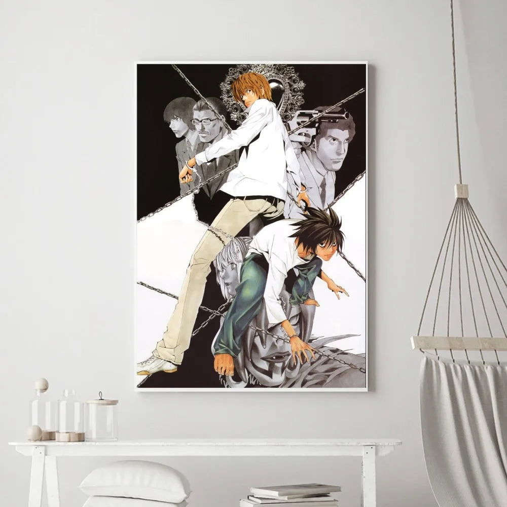 Death Note Anime Poster Wall Art Removable Decor