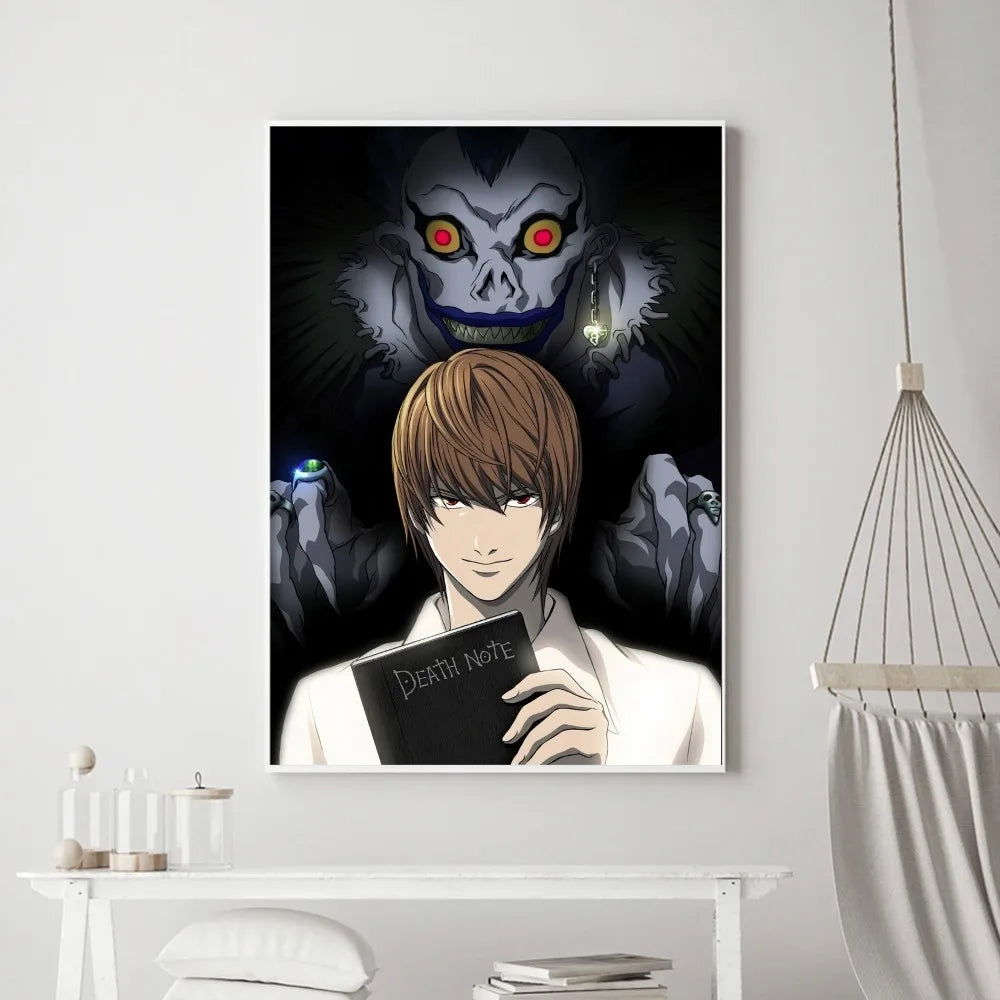 Death Note Anime Poster Wall Art Removable Decor