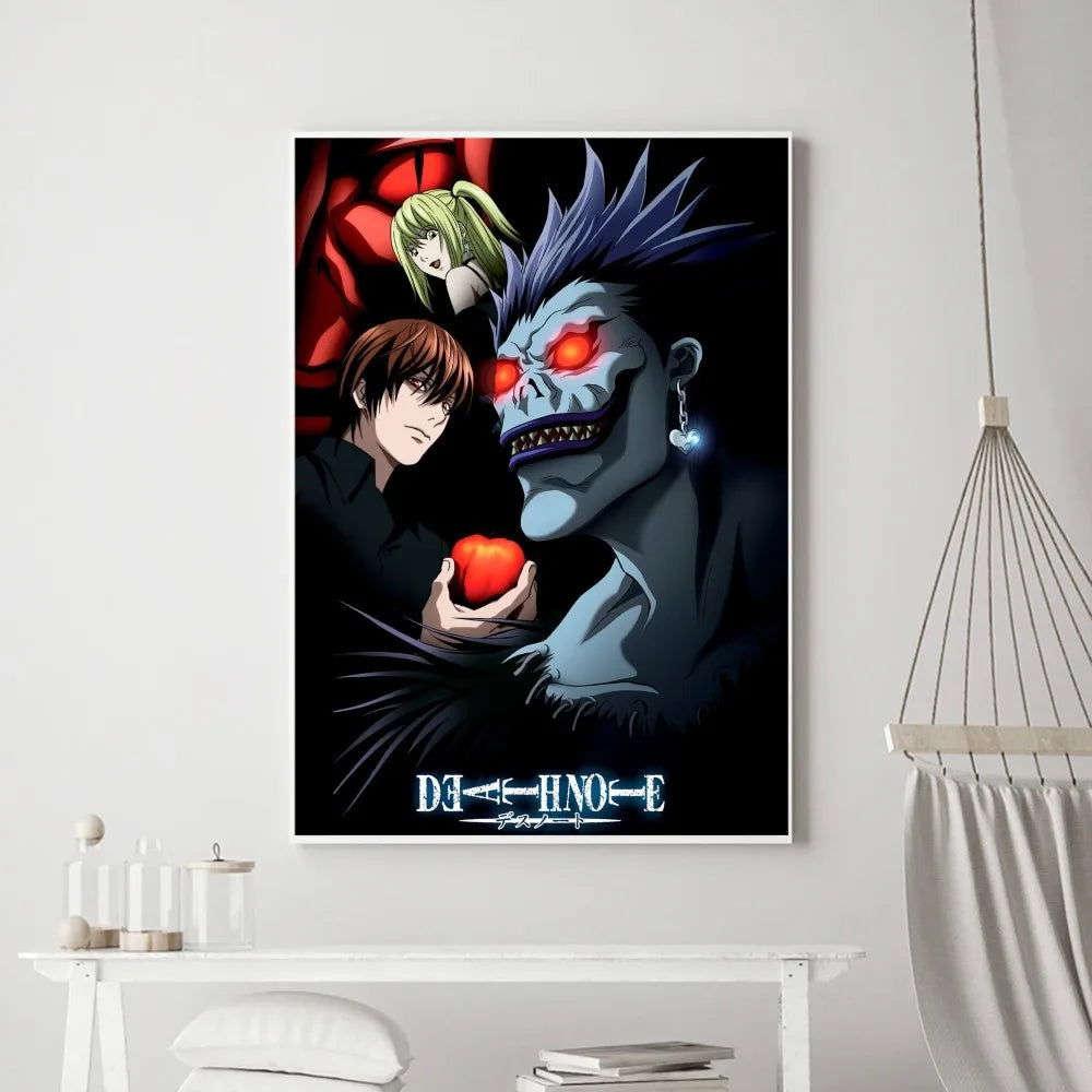 Death Note Anime Poster Wall Art Removable Decor