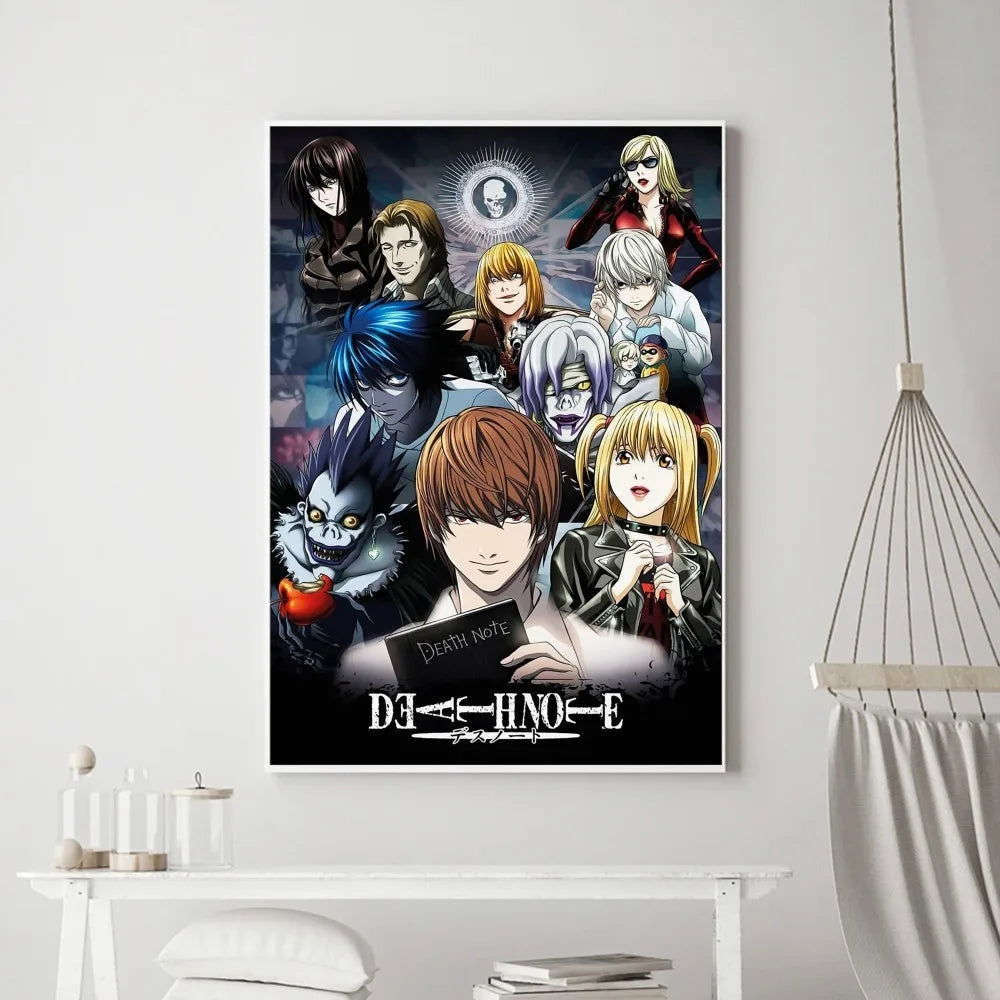 Death Note Anime Poster Wall Art Removable Decor