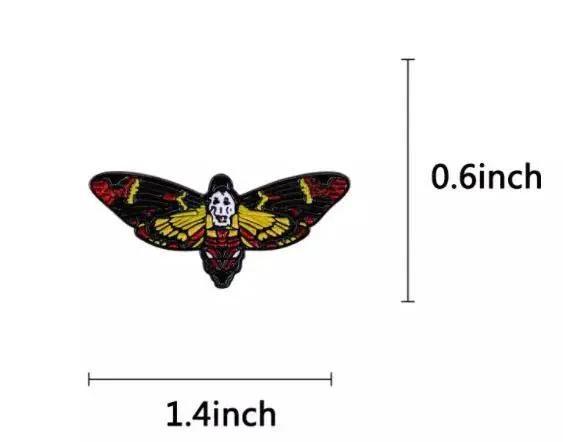 Deaths Head Moth Enamel Pin Silence Of Lambs Authentic -  ToylandEU™