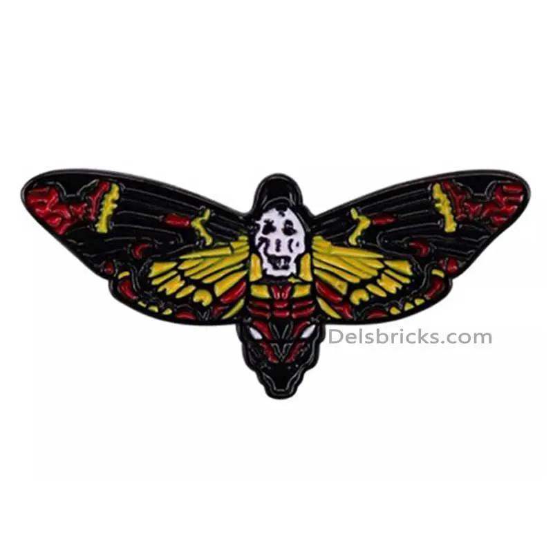 Deaths Head Moth Silence of the Lambs Enamel Pins small, durable, high quality accessories - Minifigure Toys