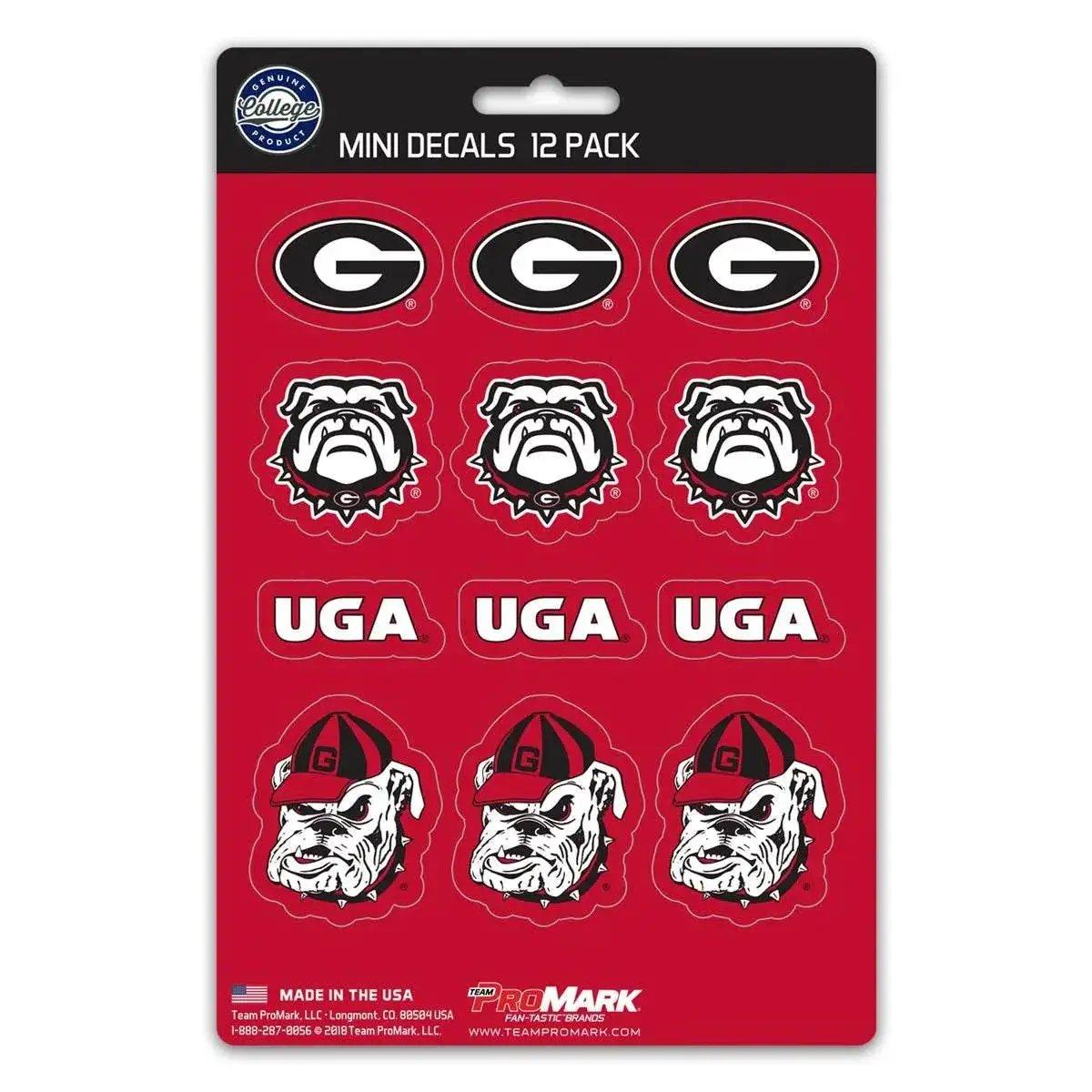  Georgia Bulldogs Mini Decal Set 12 Pack Premium Vinyl -  ToylandEU™